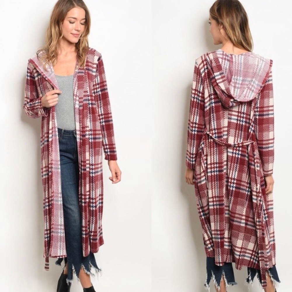 Plaid Cardigan